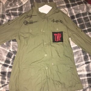 Twenty One Pilots Green Jacket W/Retractable Hood